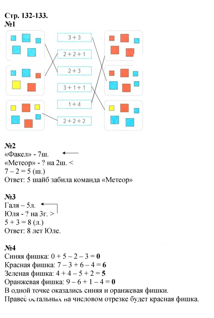 Скан решения номера 132