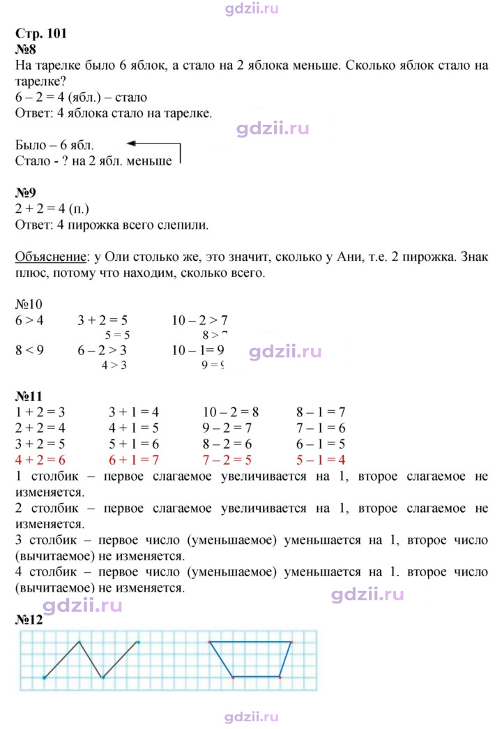 Скан решения номера 101