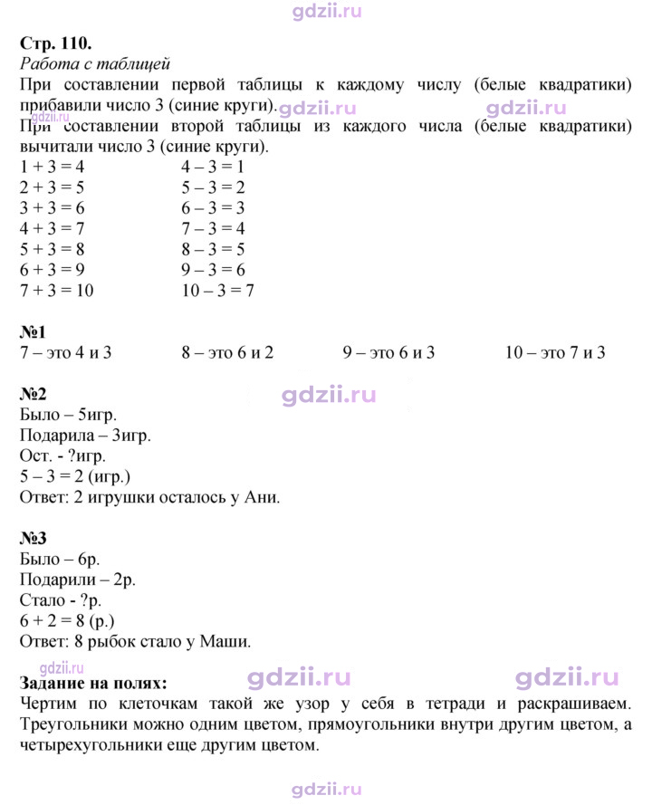 Скан решения номера 110