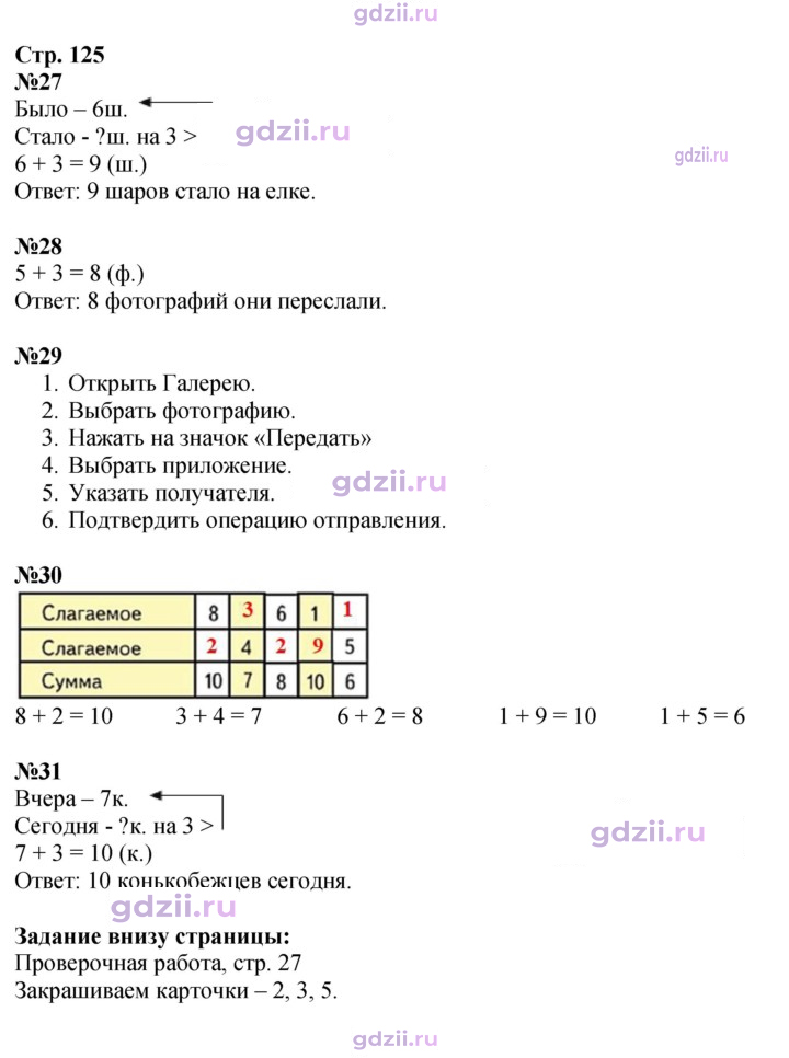 Скан решения номера 125