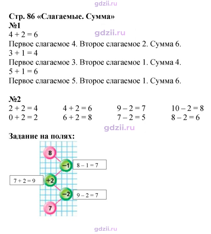 Скан решения номера 86