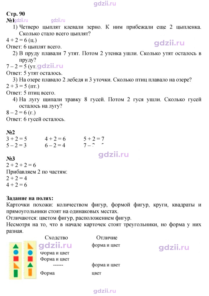 Скан решения номера 90