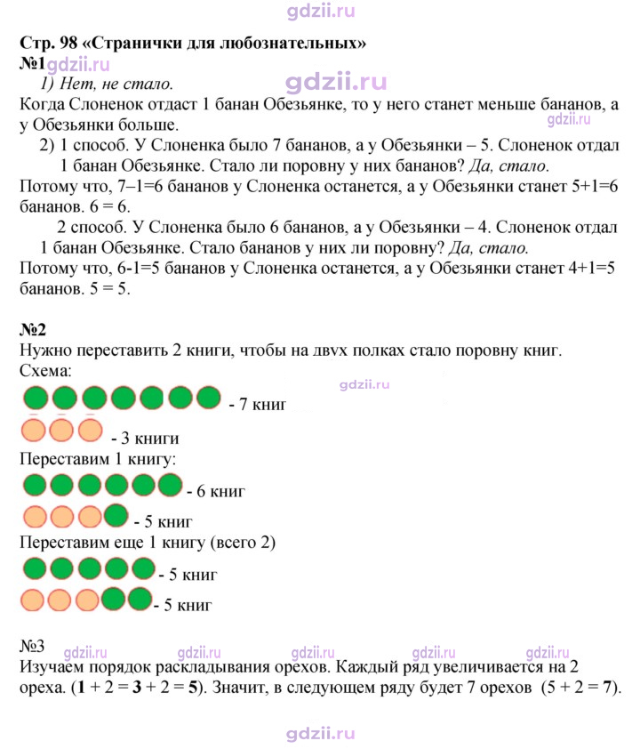Скан решения номера 98