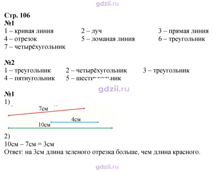 Скан решения номера 106