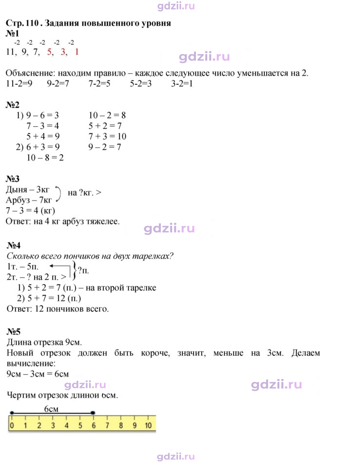 Скан решения номера 110