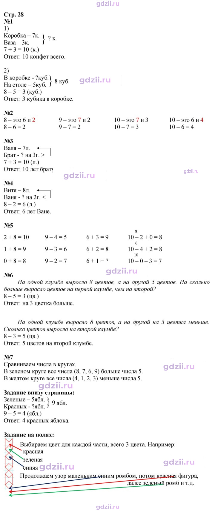 Скан решения номера 28