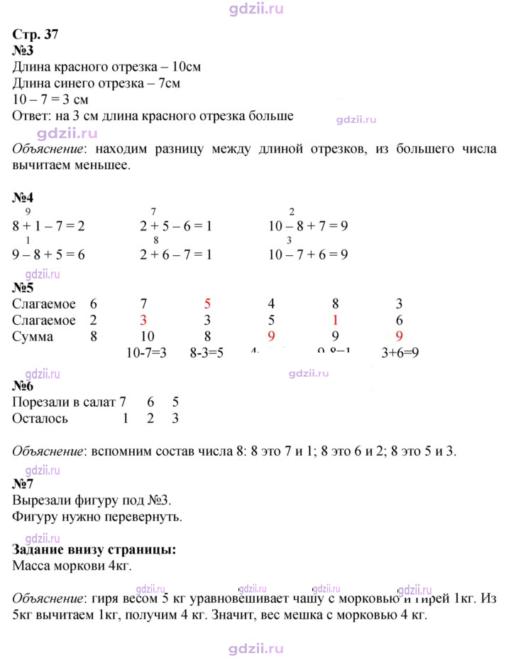 Скан решения номера 37