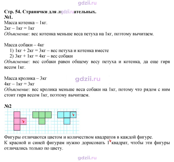 Скан решения номера 54