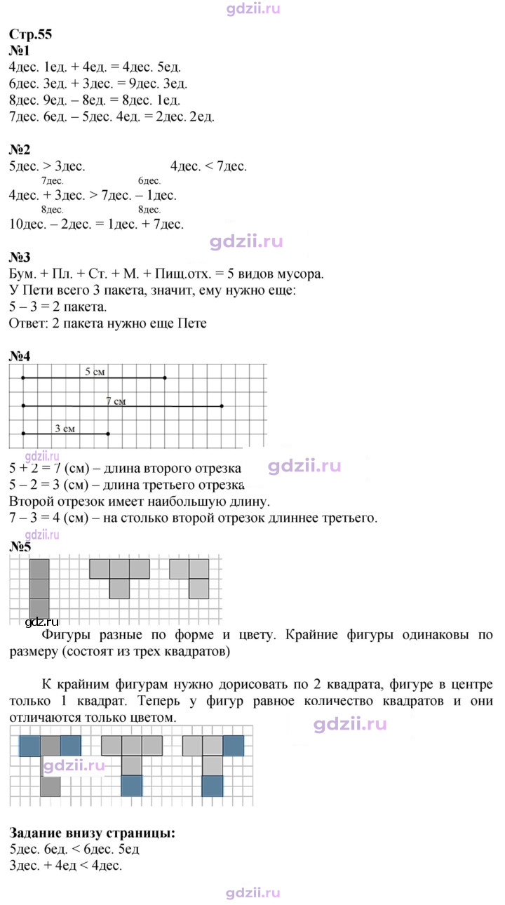 Скан решения номера 55