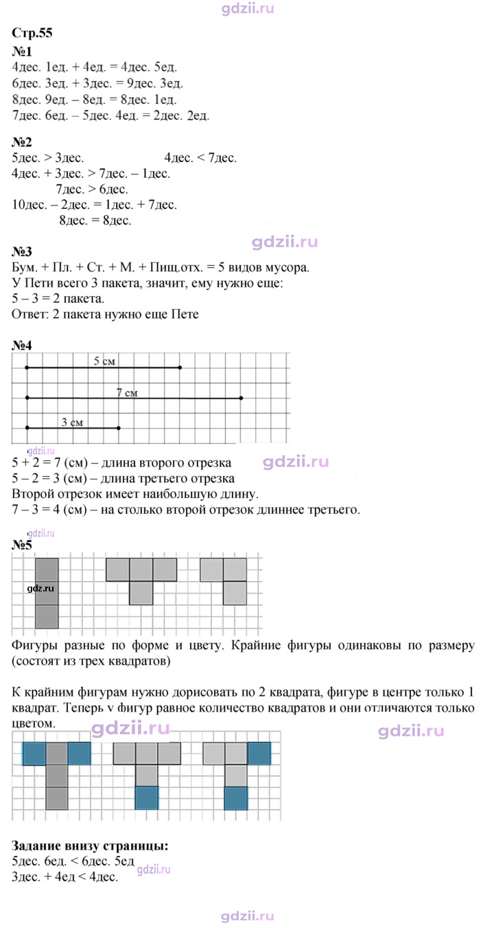 Скан решения номера 55