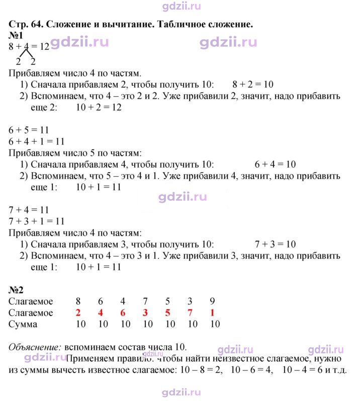 Скан решения номера 64