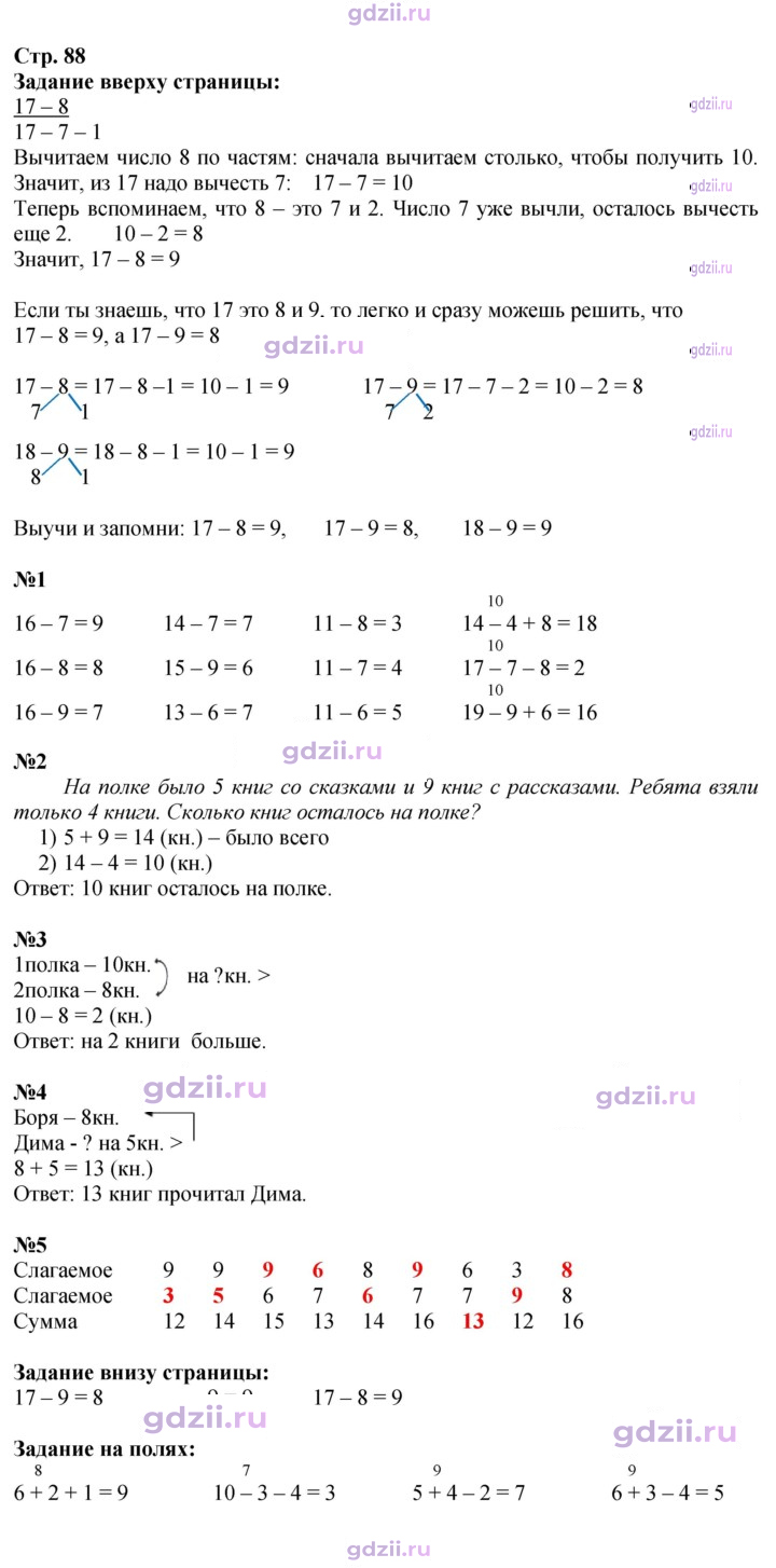 Скан решения номера 88