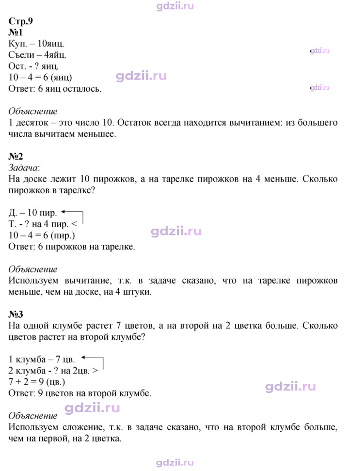 Скан решения номера 9