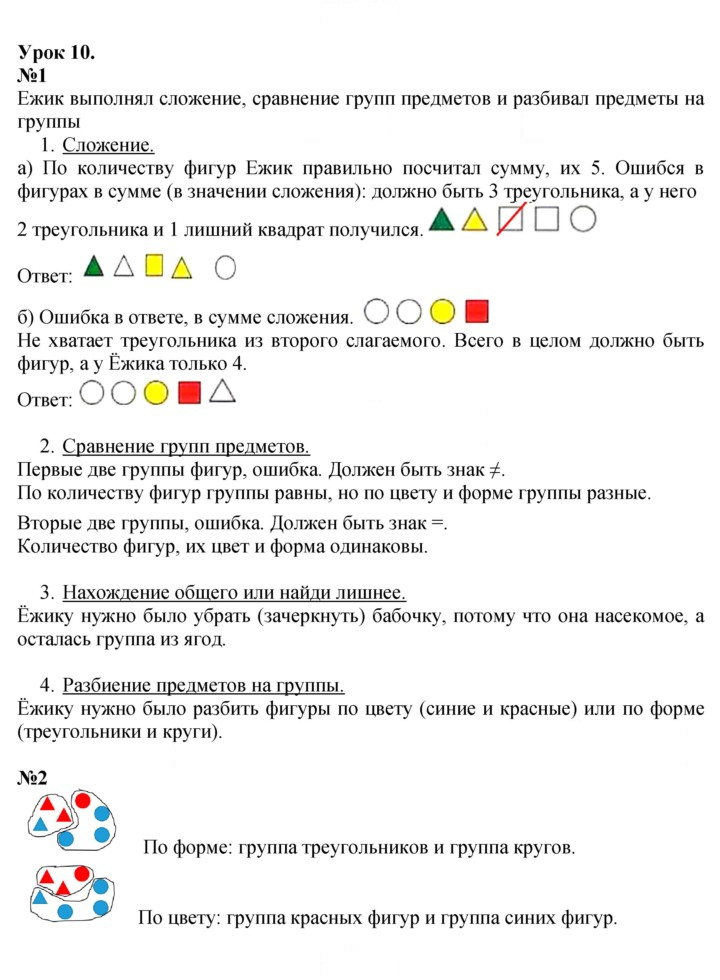 Скан решения номера Урок 10