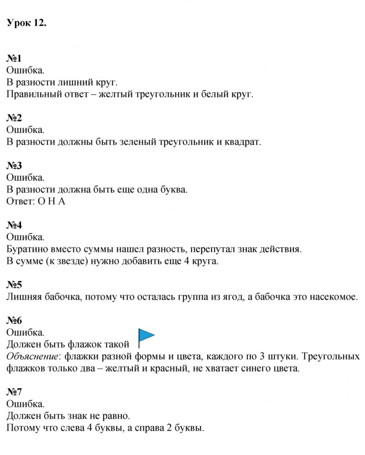 Скан решения номера Урок 12