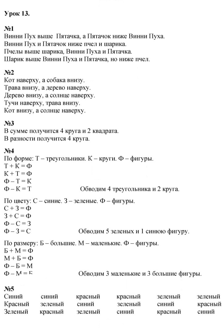 Скан решения номера Урок 13