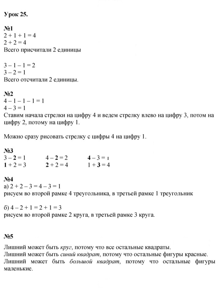 Скан решения номера Урок 25