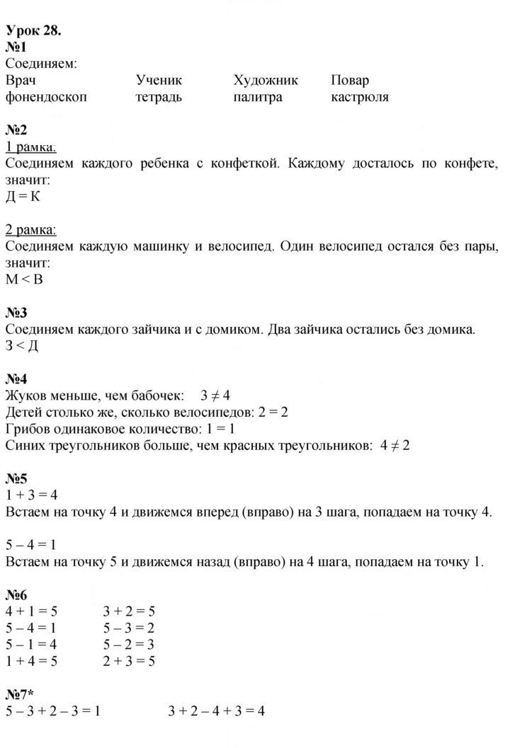 Скан решения номера Урок 28