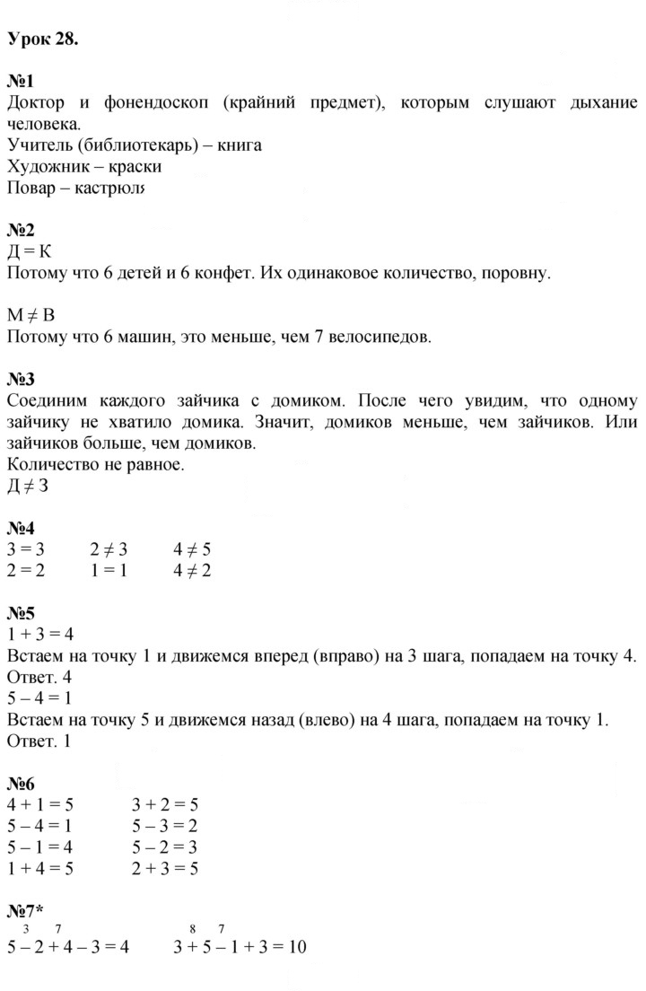 Скан решения номера Урок 28