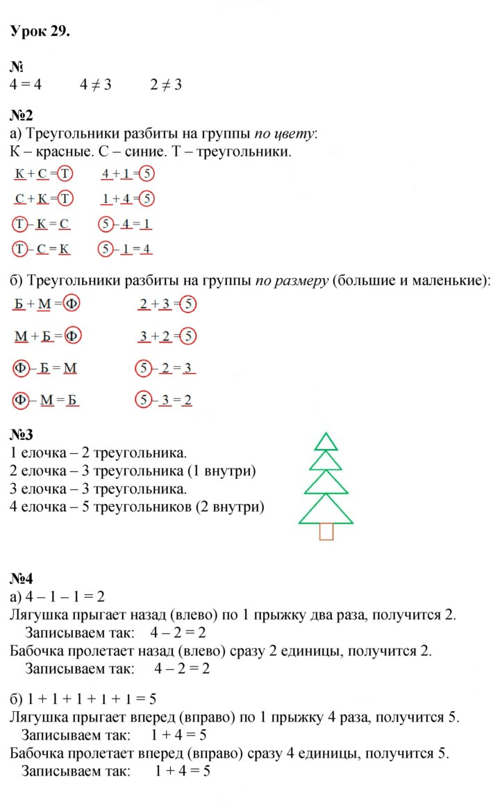 Скан решения номера Урок 29