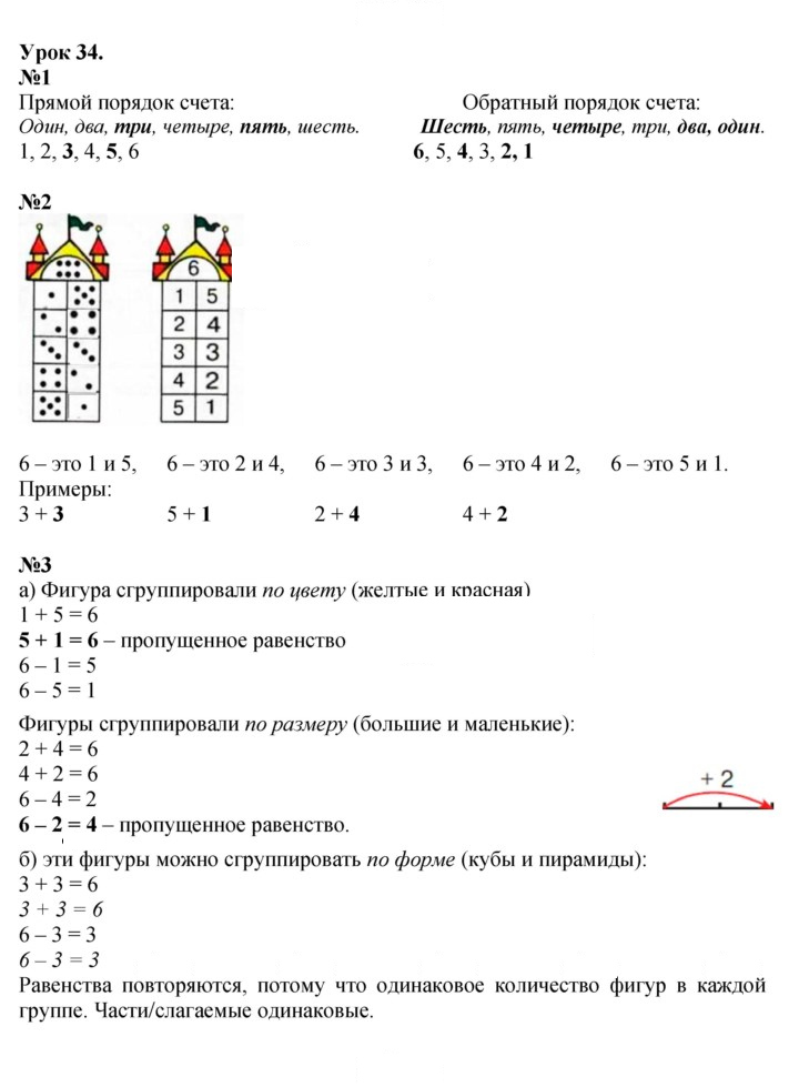 Скан решения номера Урок 34