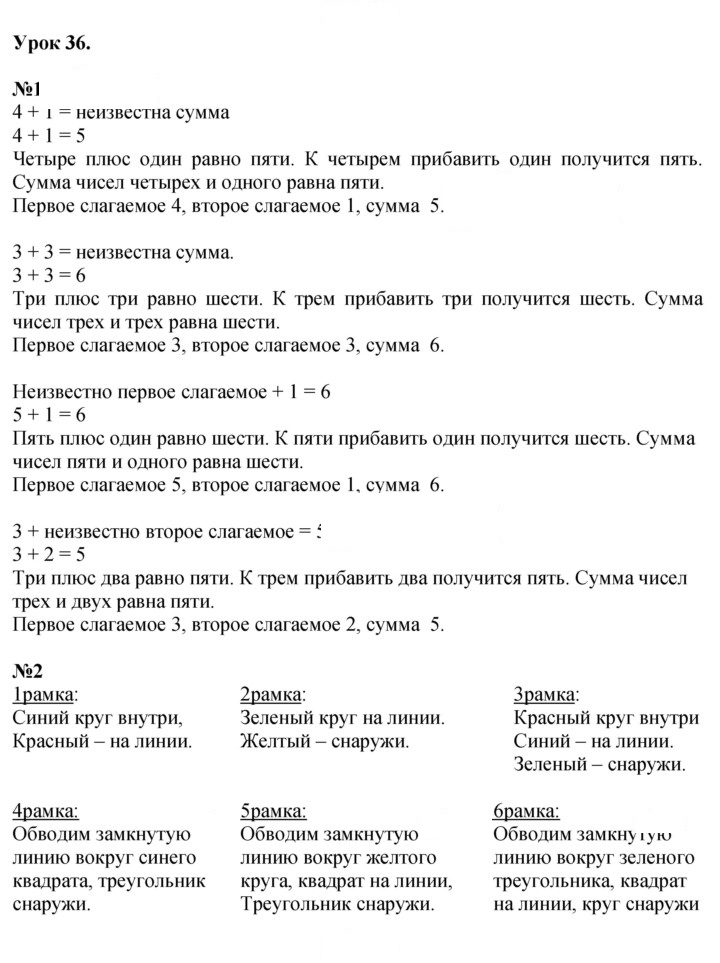 Скан решения номера Урок 36