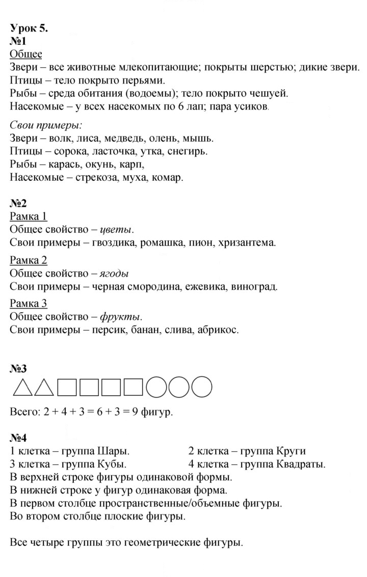 Скан решения номера Урок 5
