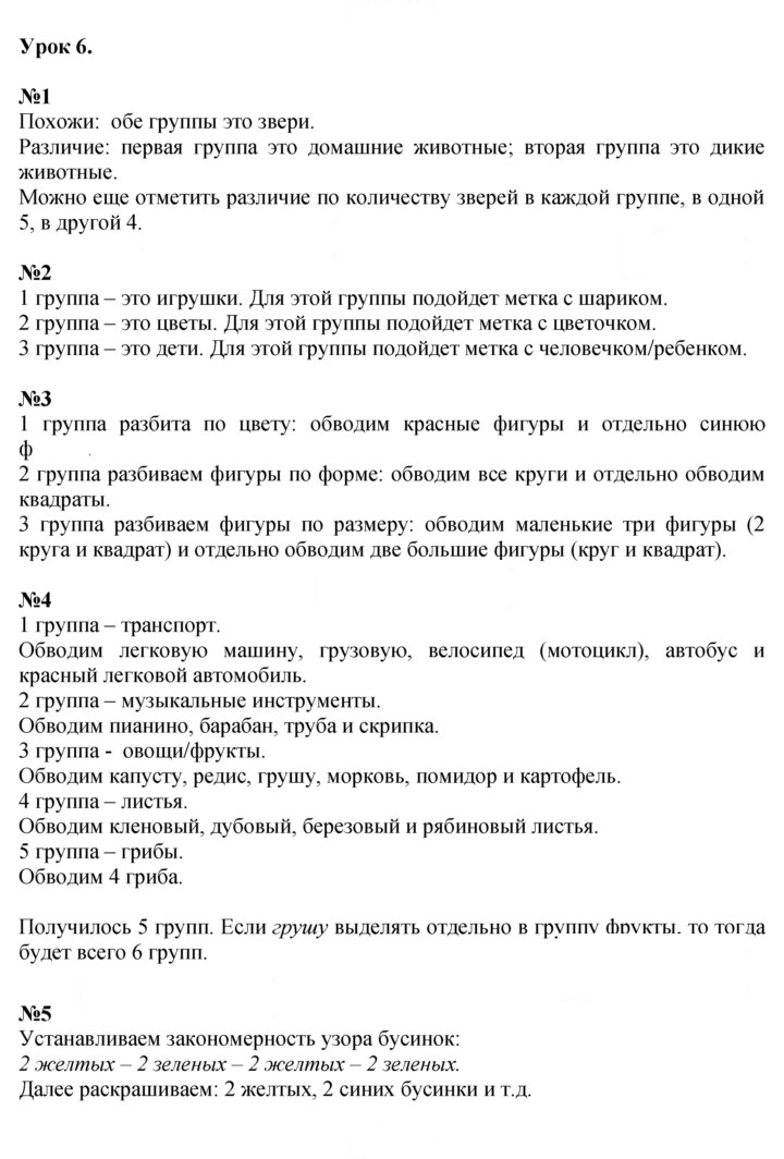 Скан решения номера Урок 6
