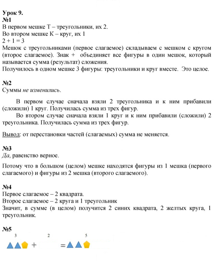 Скан решения номера Урок 9