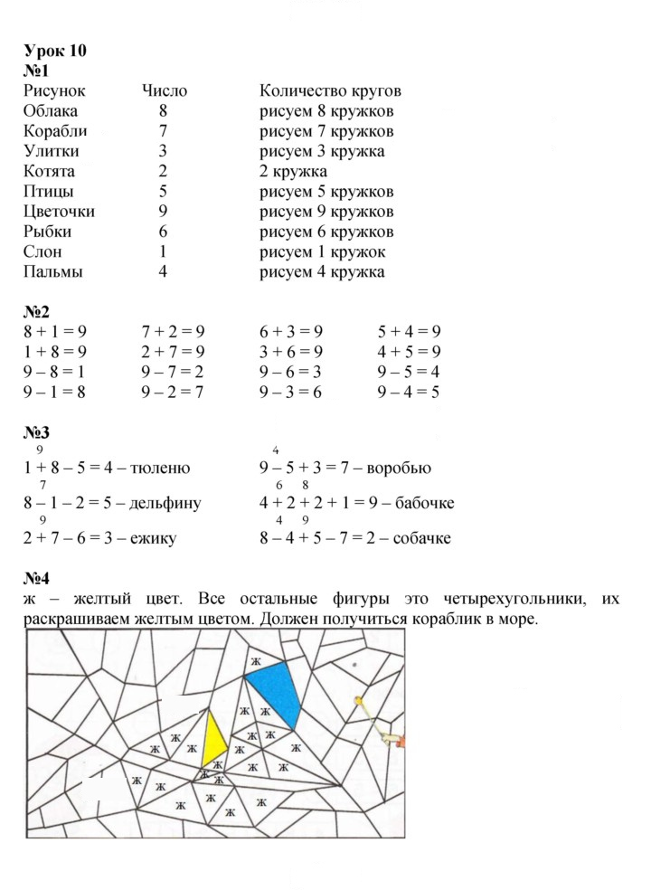 Скан решения номера Урок 10
