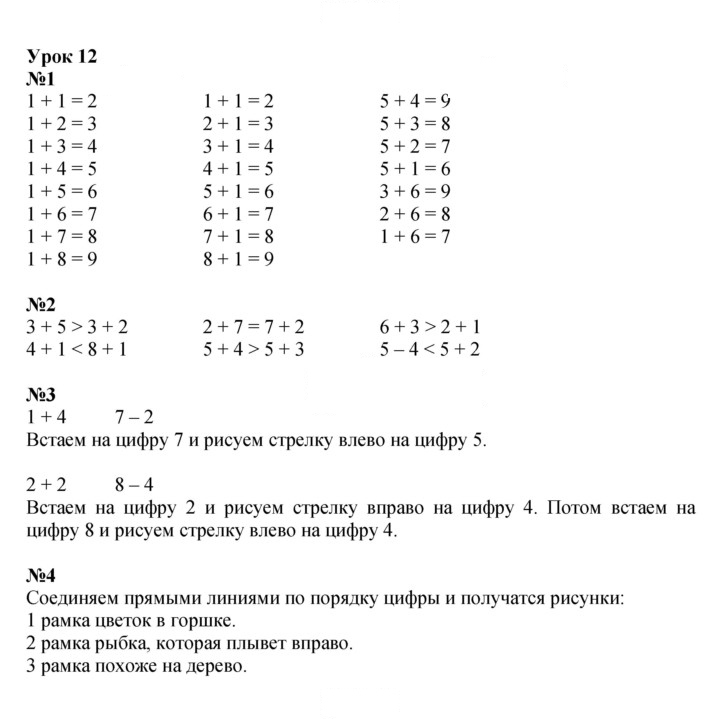 Скан решения номера Урок 12