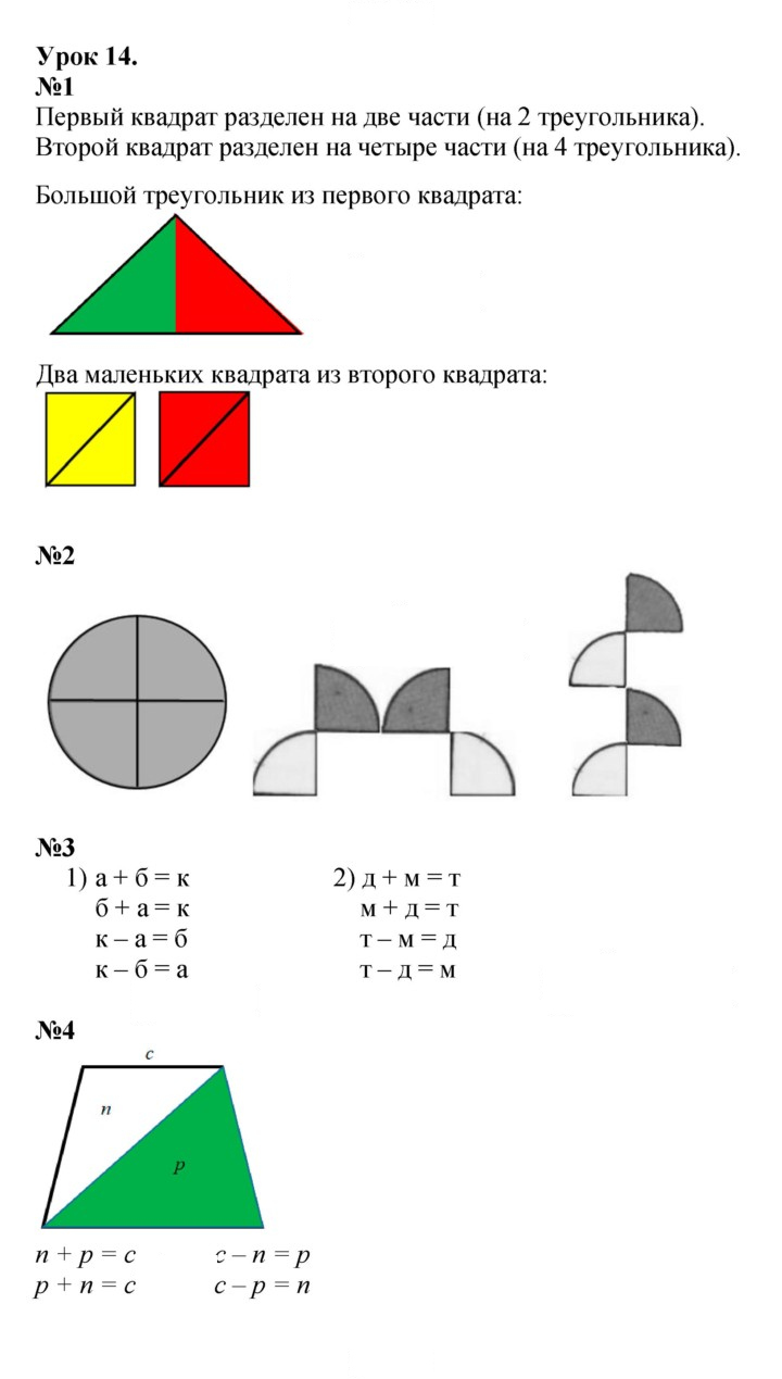 Скан решения номера Урок 14