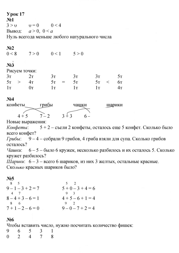 Скан решения номера Урок 17