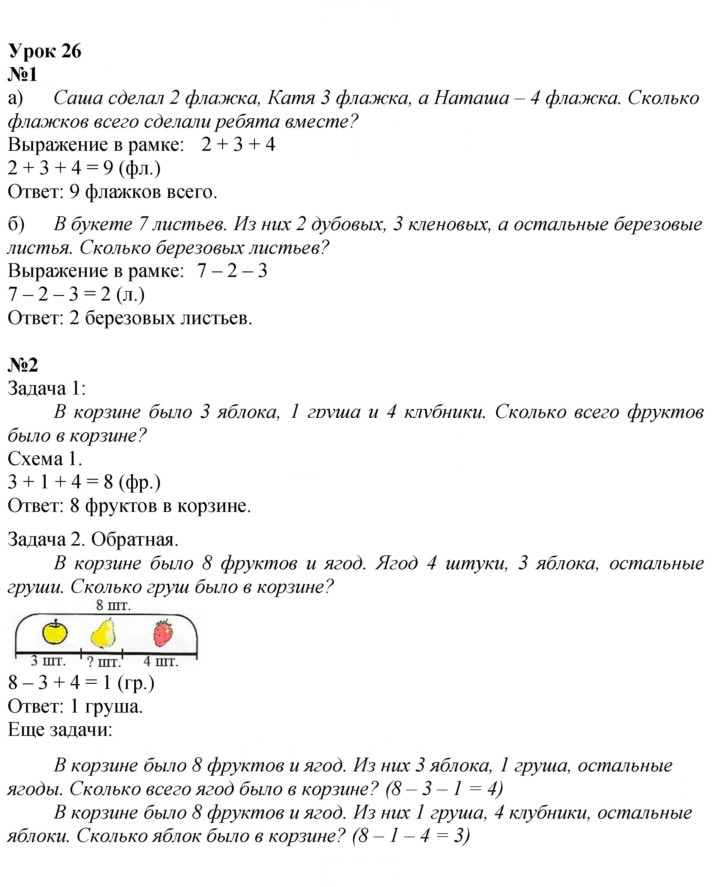Скан решения номера Урок 26