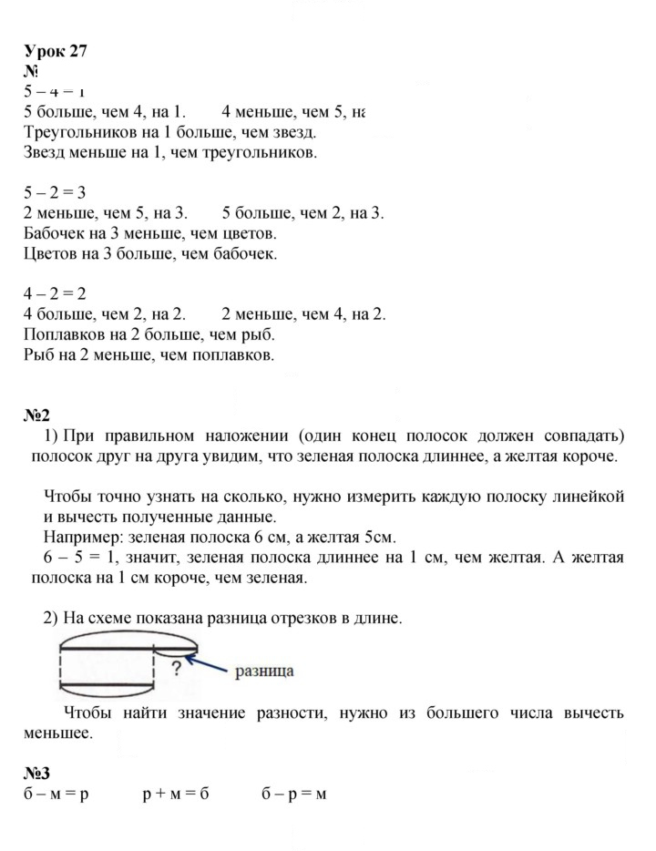 Скан решения номера Урок 27
