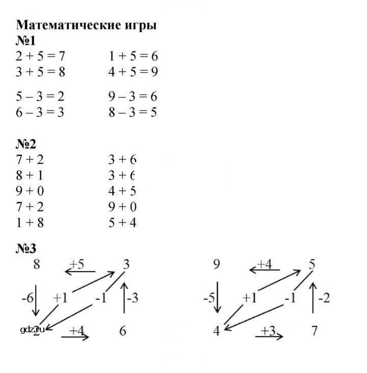 Скан решения номера Математические игры