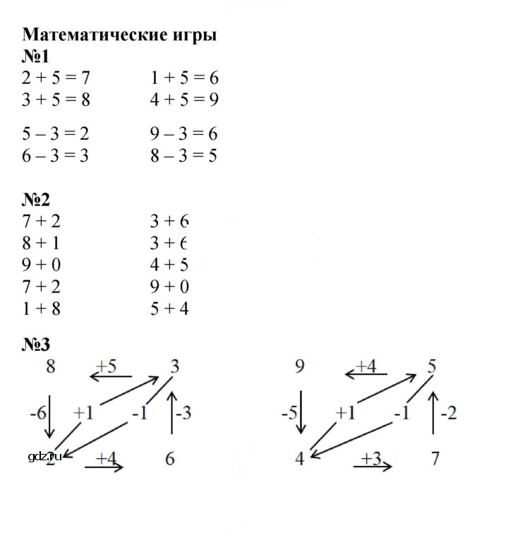 Скан решения номера Математические игры