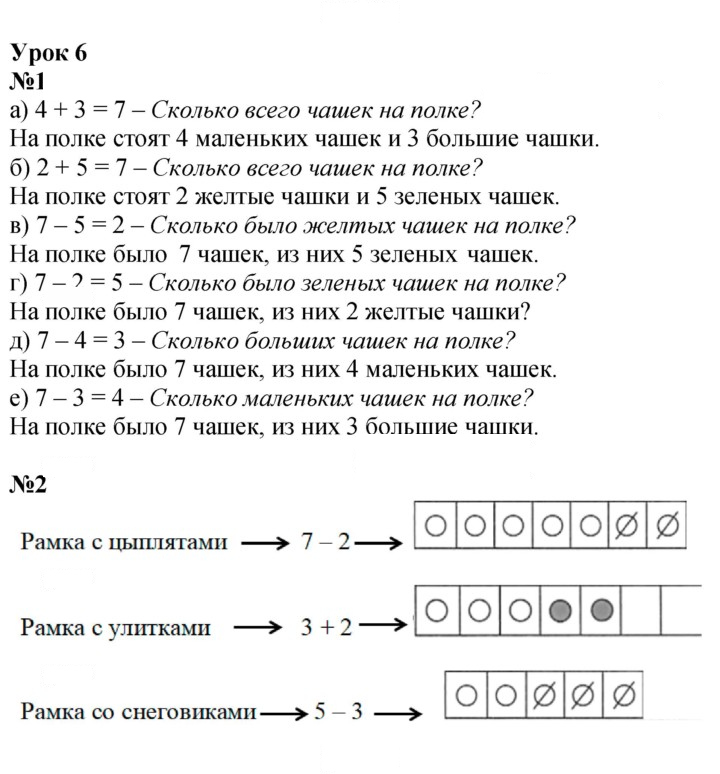 Скан решения номера Урок 6
