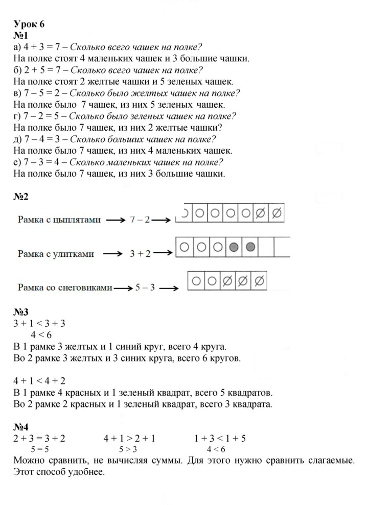 Скан решения номера Урок 6