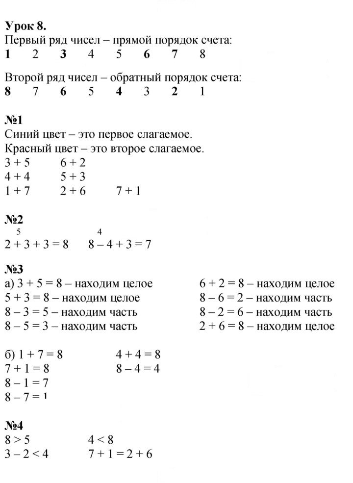 Скан решения номера Урок 8