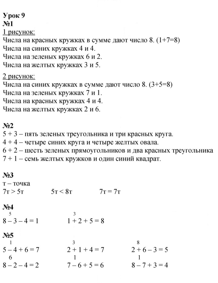 Скан решения номера Урок 9