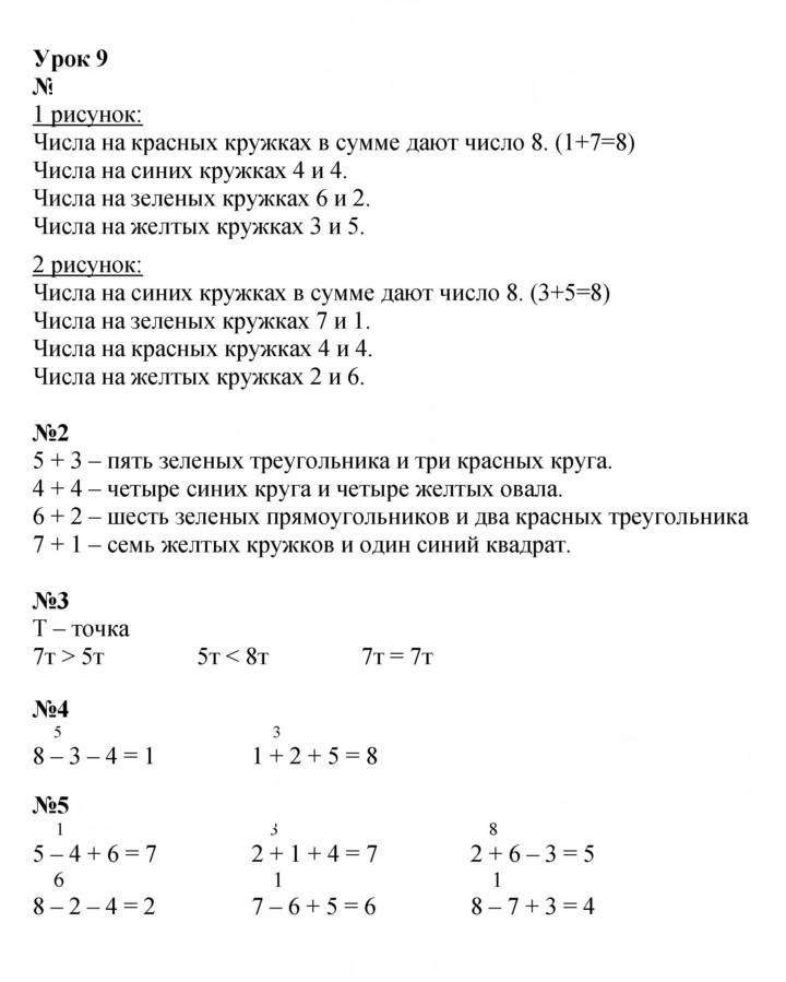 Скан решения номера Урок 9