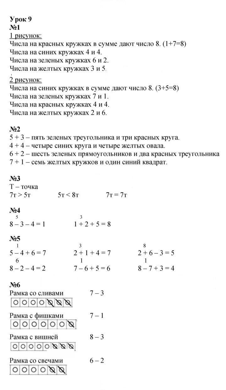 Скан решения номера Урок 9