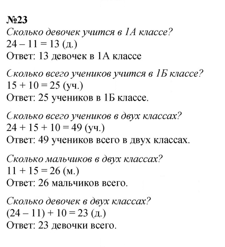 Скан решения номера 23