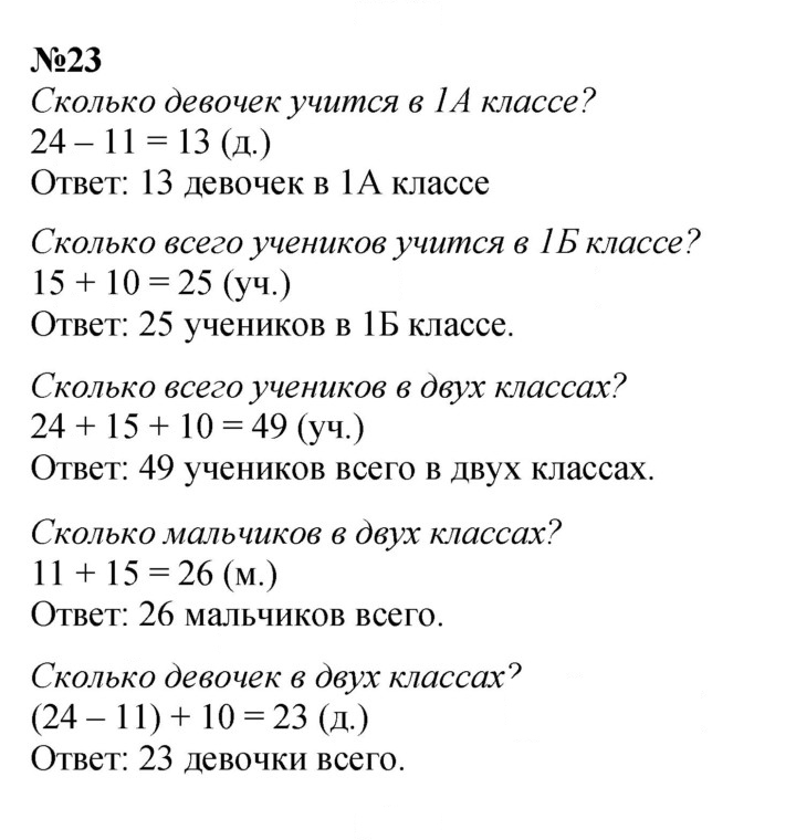Скан решения номера 23