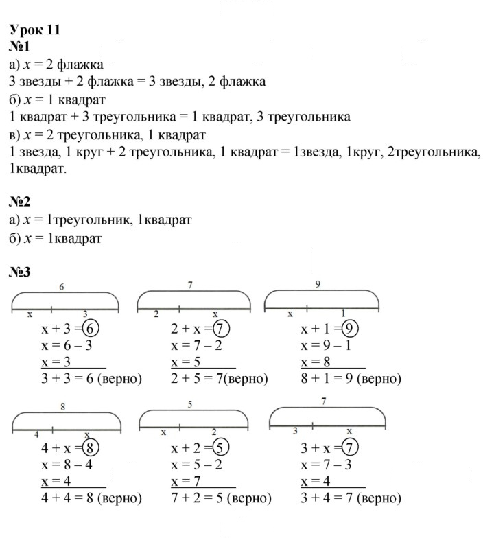 Скан решения номера Урок 11