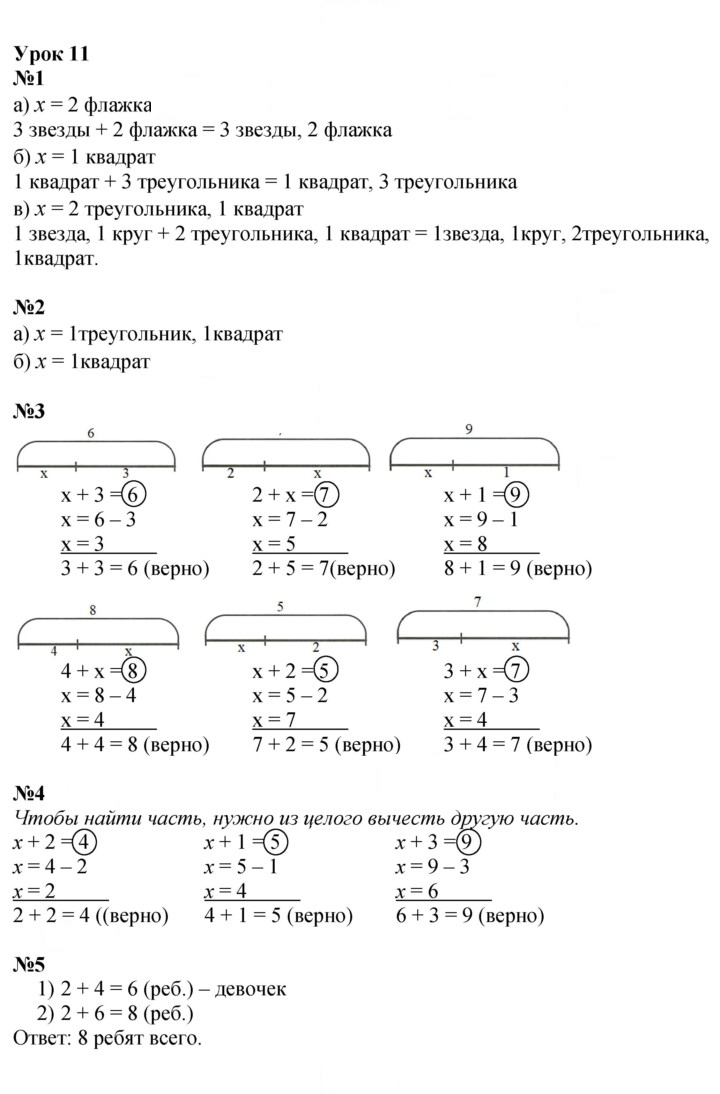 Скан решения номера Урок 11