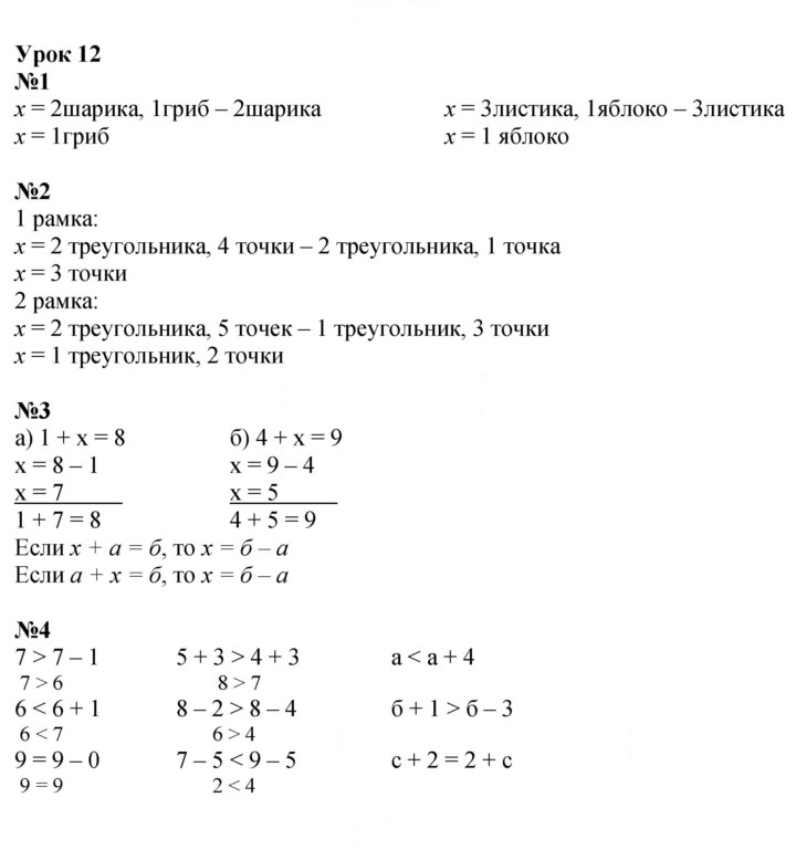 Скан решения номера Урок 12