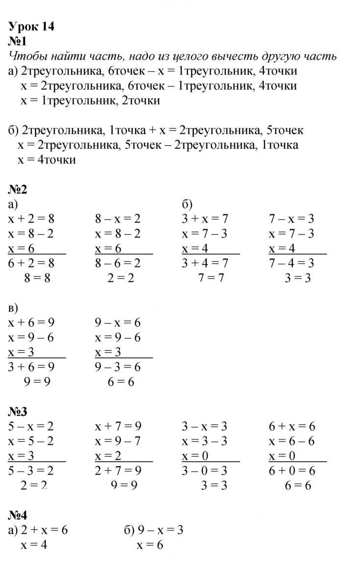 Скан решения номера Урок 14