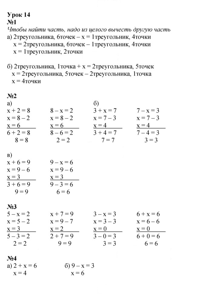 Скан решения номера Урок 14